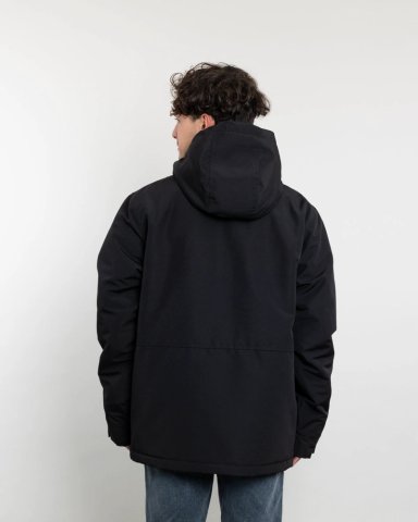 PARKA HOMBRE WATERPROOF FORRADA EN SHERPA NEGRO POLEMIC - 4