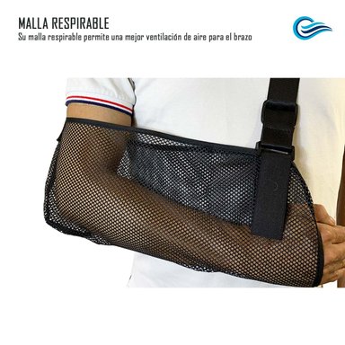 CABESTRILLO INMOVILIZADOR MALLA PARA BRAZO TALLA L NEGRO ONEDER - 3