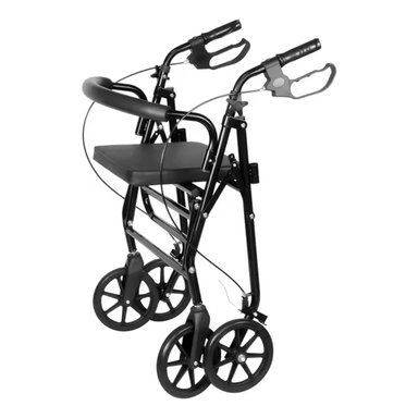 Andador Burrito Ortopedico Con Asiento 4 Ruedas Plegable - 3