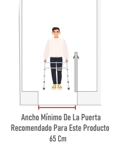 Andador Burrito Ortopedico Con Asiento 4 Ruedas Plegable - 6