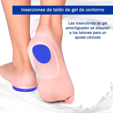 PLANTILLAS ORTOPÉDICAS PAD04 TALONERAS SILICONA ESPOLON FASCITIS S M - 2