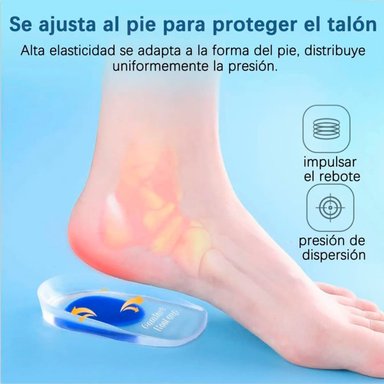 PLANTILLAS ORTOPÉDICAS PAD04 TALONERAS SILICONA ESPOLON FASCITIS S M - 5