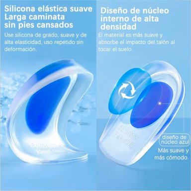 PLANTILLAS ORTOPÉDICAS PAD04 TALONERAS SILICONA ESPOLON FASCITIS S M - 6
