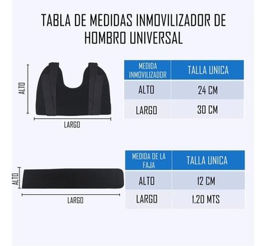 INMOVILIZADOR DE HOMBRO AJUSTABLE CABESTRILLO TALLA UNICA - 2