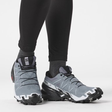 ZAPATILLA TREKKING SALOMON GRIS MUJER SPEEDCROSS 6 GTX W - 8
