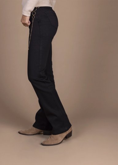 JEANS STRAIGHT FIT MUJER EFESIS NEGRO EMI RECTO - 2
