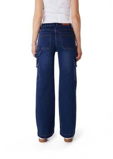 JEANS NAOS PALAZZO CARGO AZUL MEDIO | EFESIS - 4