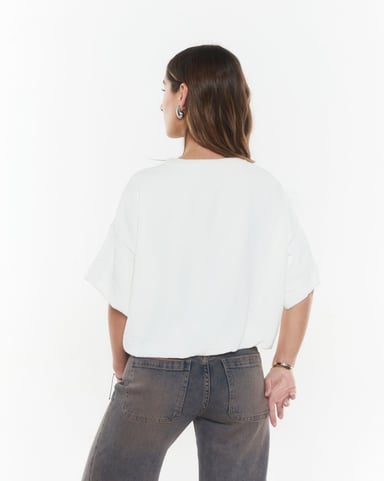 POLERA EBBE OVERSIZE GLOBO CRUDO EFESIS - 4