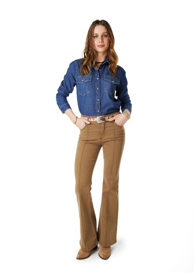 BLUSA BLUMI REGULAR DENIM AZUL EFESIS - 1