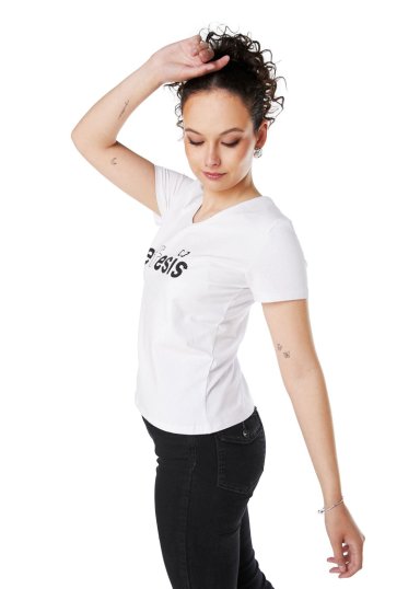 POLERA SARAI REGULAR ESTAMPADO Y TACHAS BLANCO EFESIS - 3