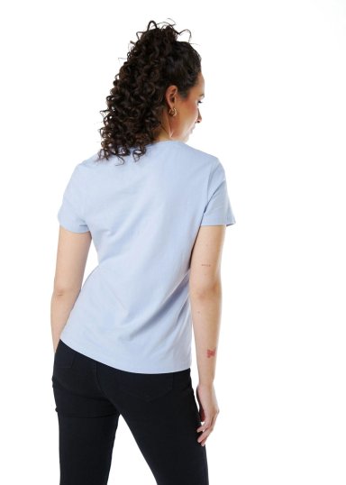 POLERA ANNIE REGULAR ESTAMPADO Y BORDADO CELESTE EFESIS - 5