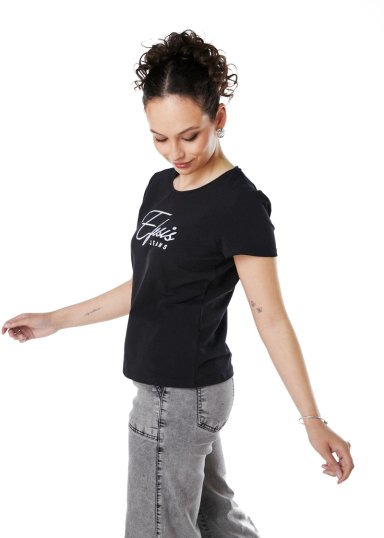 POLERA ANNIE REGULAR ESTAMPADO Y BORDADO NEGRO EFESIS - 4