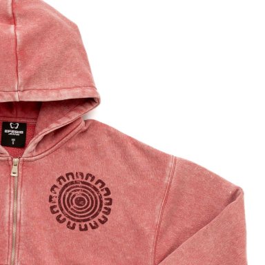 POLERON ZIPER OVERSIZE GRAVILLADO Y ESTAMPADO BURDEO EFESIS - 8