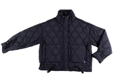 PARKA AINA REGULAR ACOLCHADA Y RECOGIDO NEGRO EFESIS - 5