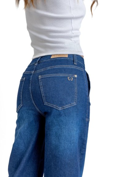 JEANS ZOE PALAZZO BOLSILLO PARCHE AZUL EFESIS - 3