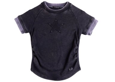 POLERA MALTA BABY TEE DOBLE GRAFITO EFESIS - 5