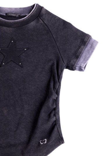 POLERA MALTA BABY TEE DOBLE GRAFITO EFESIS - 6