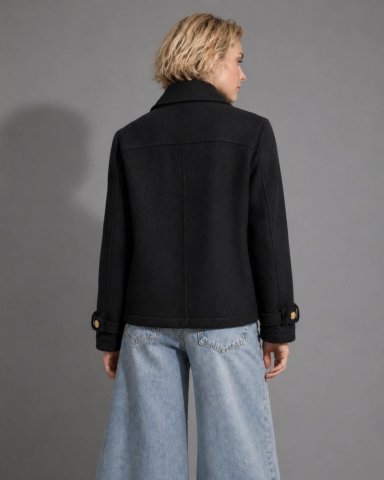 CHAQUETA DUSTIN REGULAR PAÑO NEGRO EFESIS - 4