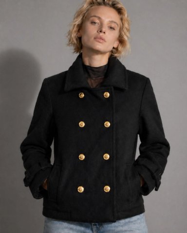 CHAQUETA DUSTIN REGULAR PAÑO NEGRO EFESIS - 5