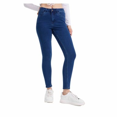 JEANS MUJER SUPER SKINNY EMILIA AZUL ELECTRICO FASHION'S PARK - 1