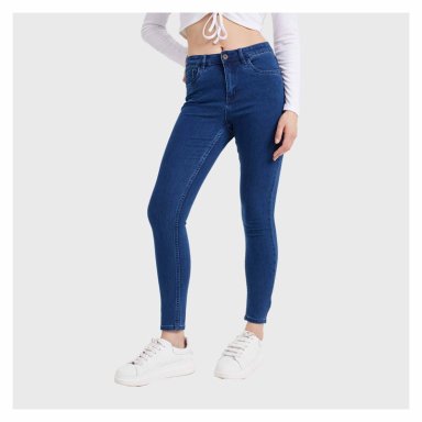 JEANS MUJER SUPER SKINNY EMILIA AZUL ELECTRICO FASHION'S PARK - 2