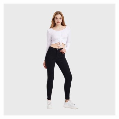 JEANS MUJER SUPER SKINNY EMILIA NEGRO FASHION'S PARK - 4