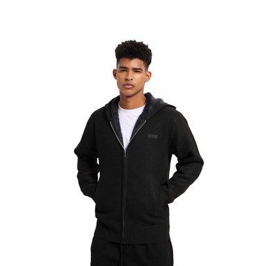 SWEATER HOMBRE HOODIE NEGRO FASHION'S PARK - 1