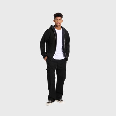 SWEATER HOMBRE HOODIE NEGRO FASHION'S PARK - 4