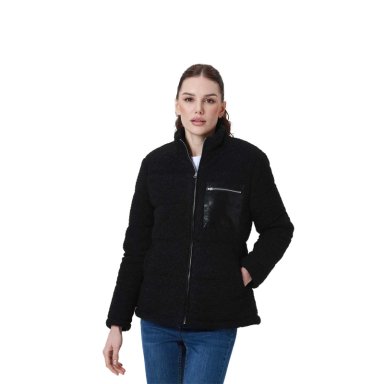 POLAR MUJER TIPO CHAQUETA PUFFA NEGRO II FSP - 1