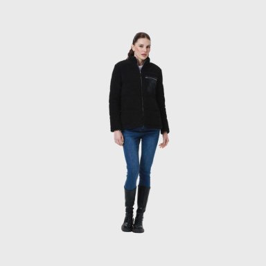 POLAR MUJER TIPO CHAQUETA PUFFA NEGRO II FSP - 4