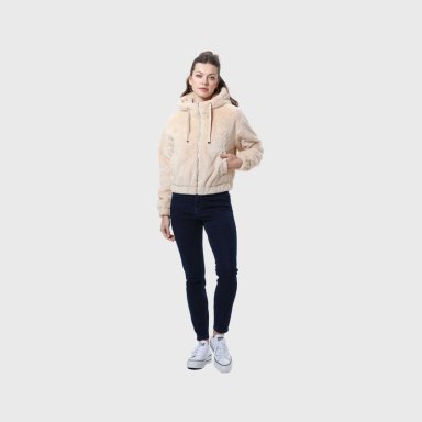 CHAQUETA MUJER POLAR BEIGE - 4