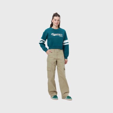JEANS MUJER COLOR CALCE RECTO CAMEL - 4