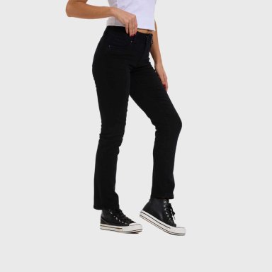 JEANS MUJER FLO RECTO NEGRO - 2