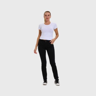 JEANS MUJER FLO RECTO NEGRO - 4