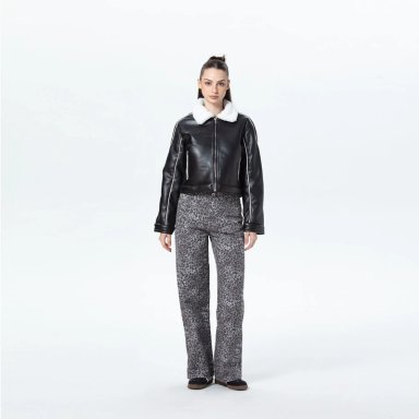 CHAQUETA MUJER BONDED NEGRO II - 4