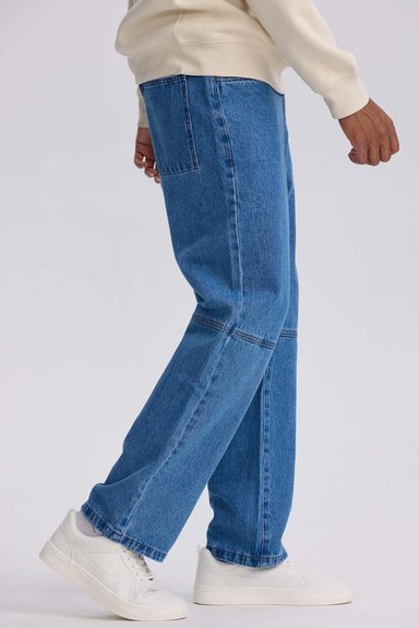 JEANS HOMBRE RETRO SKATER AZUL - 2