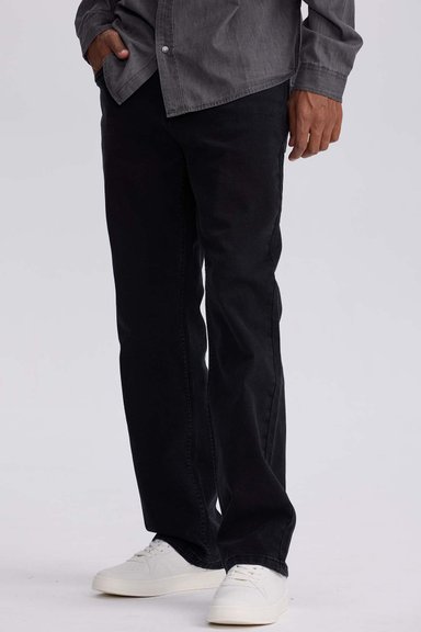 JEANS HOMBRE STRAIGHT 605 EN COLOR NEGRO - 2