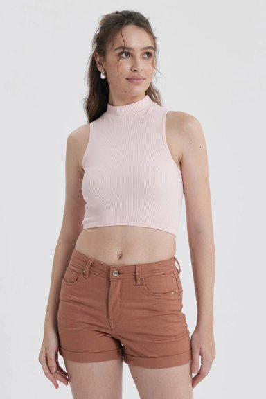 PETO MUJER SIN COSTURA ROSA - 1