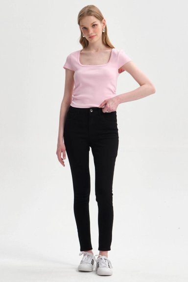 JEANS MUJER SUPER SKINNY EMILIA NEGRO - 3