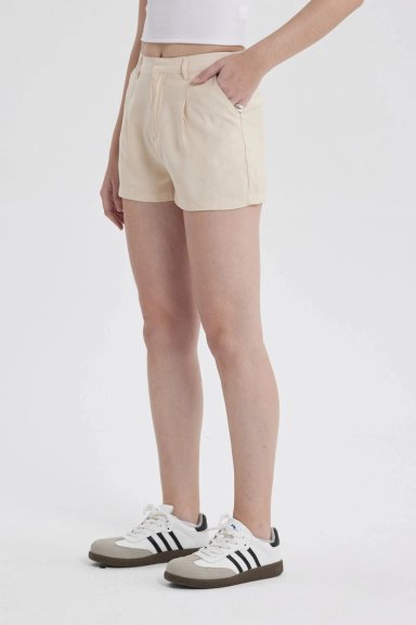 SHORT MUJER SASTRERO BEIGE - 4