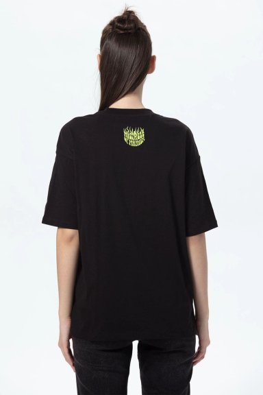 POLERA MUJER OVERSIZE NEGRO - 4