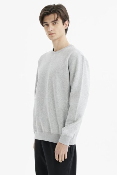 POLERON HOMBRE BASICO GRIS MELANGE - 2