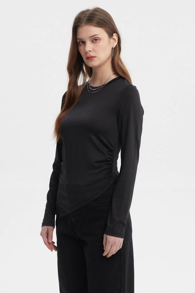 POLERA MUJER BASTA EN PUNTA NEGRO - 2