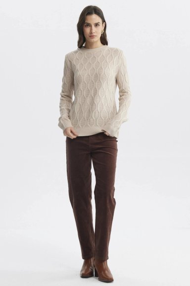 SWEATER MUJER CASUAL BEIGE - 4