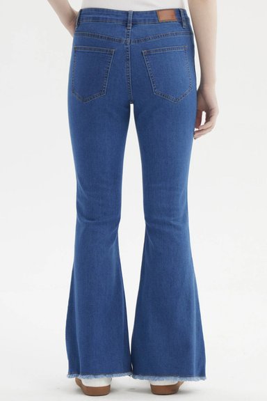 JEANS MUJER FLARE MONSE AZUL - 3