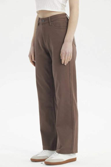 JEANS MUJER CALCE RECTO COLOR CHOCOLATE - 2