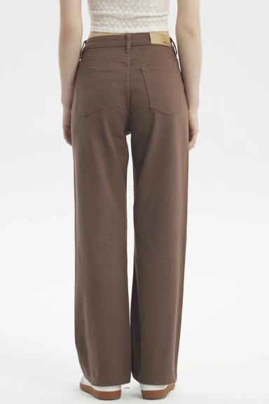 JEANS MUJER CALCE RECTO COLOR CHOCOLATE - 3