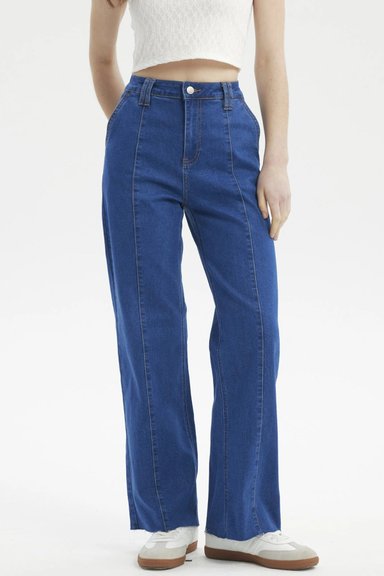 JEANS MUJER CALCE RECTO AZUL - 1