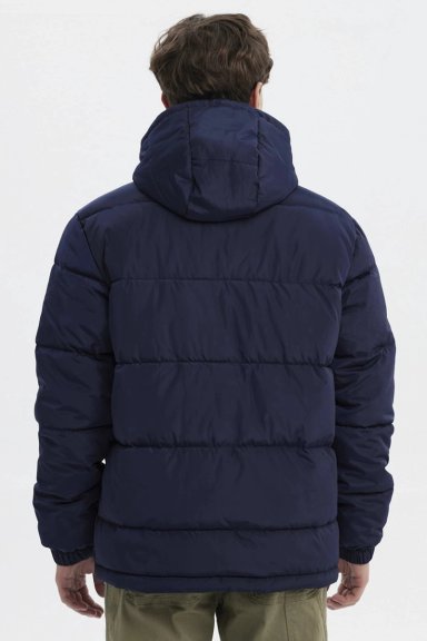 PARKA HOMBRE BASICA LISA AZUL MARINO - 3
