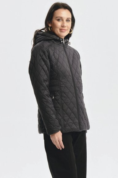 PARKA MUJER CON CHIPORRO NEGRO - 2